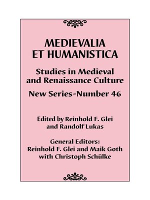 cover image of Medievalia et Humanistica, No. 46